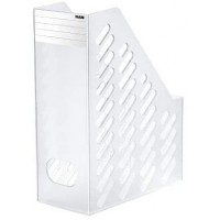 Lot de 2 : Porte-revues BRILLANT XXL A4/C4, dos de 115, en PS, incolore