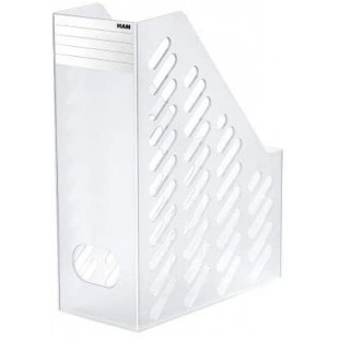 Lot de 2 : Porte-revues BRILLANT XXL A4/C4, dos de 115, en PS, incolore