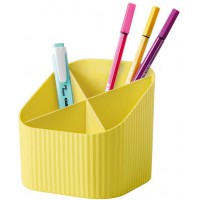 Mutlipot Re-X-LOOP - dites oui au 100% recycle, design moderne et jeune, pour toutes les petites fournitures de bureau, jaune, 1