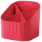 Mutlipot Re-X-LOOP - dites oui au 100% recycle, design moderne et jeune, pour toutes les petites fournitures de bureau, rouge, 1