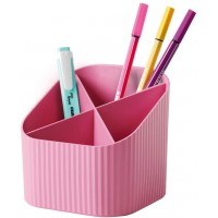 Mutlipot Re-X-LOOP - dites oui au 100% recycle, design moderne et jeune, pour toutes les petites fournitures de bureau, rosa, 17