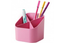 Mutlipot Re-X-LOOP - dites oui au 100% recycle, design moderne et jeune, pour toutes les petites fournitures de bureau, rosa, 17