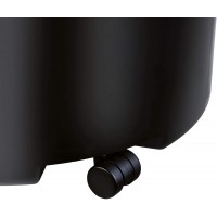 Kit de 4 roulettes metalliques pour grande corbeille a  papier MOBIL KLASSIK XXL, noir