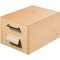506, boite a  fiches en bois DIN A6 horiz, 900 fiches, fond metallique et separateur metallique, bois naturel & 986, index alpha