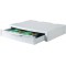 9250-11, Support MONITOR, support pro pour moniteur, comprenant un tiroir. Stable, elegant et superposable, gris