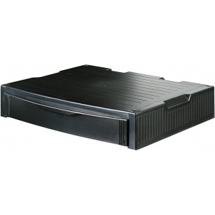 9250-13, Support MONITOR, support pro pour moniteur, comprenant un tiroir. Stable, elegant et superposable, noir