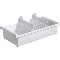 956-0-11 Bac a  fiches pour env. 1 300 fiches A6 orientation paysage 171 x 76 x 347 mm (Gris clair) (Import Allemagne)