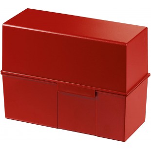 975-17 Bac a  fiches en plastique pour env. 450 fiches A5 228 x 171 x 102 mm (Rouge) (Import Allemagne)