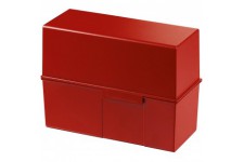 975-17 Bac a  fiches en plastique pour env. 450 fiches A5 228 x 171 x 102 mm (Rouge) (Import Allemagne)