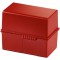 976-17 Boite a  fiches en plastique pour env. 400 fiches A6 165 x 128 x 96 mm (Rouge) (Import Allemagne)