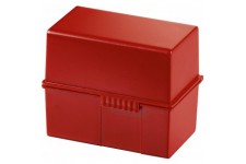 976-17 Boite a  fiches en plastique pour env. 400 fiches A6 165 x 128 x 96 mm (Rouge) (Import Allemagne)