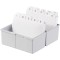 978-11 Boite a  fiches Capacite : 300 fiches A8 Polystyrene Gris clair 89 x 71 x 58 mm (Import Allemagne)