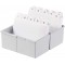 978-11 Boite a  fiches Capacite : 300 fiches A8 Polystyrene Gris clair 89 x 71 x 58 mm (Import Allemagne)