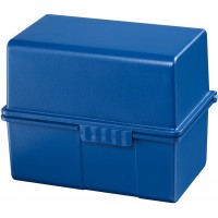 978-14 Boite a  fiches en plastique pour env. 300 fiches A8 89 x 71 x 58 mm (Bleu) (Import Allemagne)