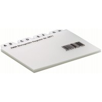 Index A a  Z DIN A7 Paysage Lot de 12 Translucide/transparent