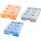 9987-643, boite d'archivage CROCO-DUO pour 2.200 fiches DIN A8 horizontal avec index alphabetique A-Z et 8 separateurs, bleu tra