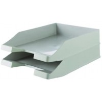 Lot de 10 : Karma C4 Taille empilable Corbeille a courrier - Gris