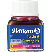 Pelikan 201517 Encre de chine A flacon 10 ml Carmin