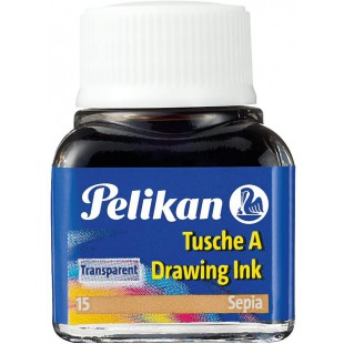 Pelikan 201640 Encre de chine A flacon 10 ml Sepia