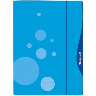 Pelikan 237635 Chemise a rabat avec mecanisme d'ouverture rapide « quick open » Format A3 Bleu 1 piece