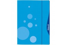 Pelikan 237635 Chemise a rabat avec mecanisme d'ouverture rapide « quick open » Format A3 Bleu 1 piece