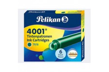 PELIKAN Etuis de 6 Cartouches d'encre 4001 TP/6 Vert fonce