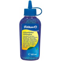1 tube de colle pailletee bleue 300353
