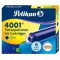 PELIKAN Cartouches d'encre 4001 TP/6 Standard effacable Bleu royal