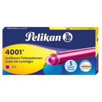 PELIKAN Lot de 3 boites de 5 cartouches d'encre grand reservoir 4001 GTP/5, rose