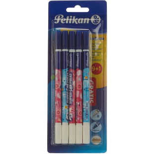 Pelikan Super Pirat Effaceurs Pointes Fine Sheriff , Paquet de 10 Pieces