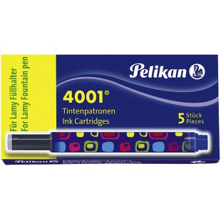 Pelikan 338293 Cartouches d'encre 4001 pour stylo Lamy Bleu roi