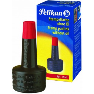 Pelikan 351221 Encre a  tampon encreur sans huile 28 ml (Rouge)