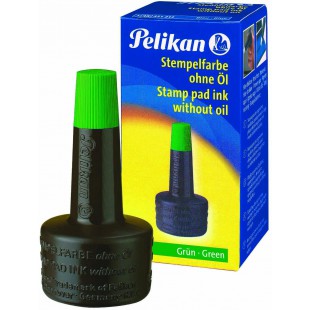 Pelikan 351239 Encre a  tampon encreur sans huile 28 ml (Vert)