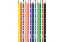 Pelikan crayons de couleurs SILVERINO, 12 pieces, triangulaires, fins