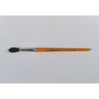 711085 pinceau d'artiste - Pinceaux d'artiste (Single brush, Brosse ronde, Crin de poney, Bois, Orange, Brosse ronde