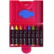 Pelikan - 722942 - 8 Crayons de Cire Epais 665/8 D - Resiste a l'Eau - Sans Capuchon - En Cire d'Abeille - Grattoir