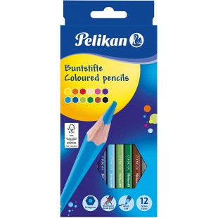 Boite de 12 Crayons de Couleur 17,5 cm Assortis