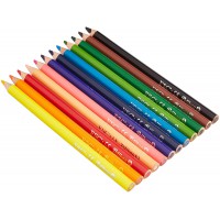 Pelikan Boite de 12 Crayons de couleur triangulaires avec mine 3 mm Couleurs Assortis