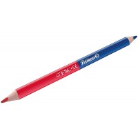 Pelikan 810838 Crayons de couleur (epais, triangle) 1 piece bicolore rouge et bleu