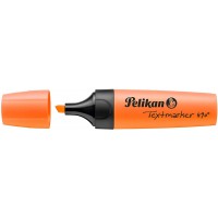 Lot de 10 : Pelikan surligneur textmarker 490, Orange Fluo Noir
