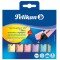 Pelikan 817325 Lot de 6 surligneurs 490 ® pastel, couleurs assorties