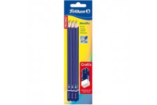 Pelikan crayons graphites, 6 pieces HB + 1 gomme gratuite