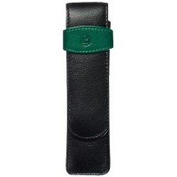 Pelikan 923722 Etui en cuir pour 2 stylos Noir / Vert