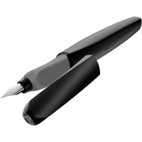 Pelikan 946814 Twist Stylo-plume pour droitier ou gaucher Noir Plume M