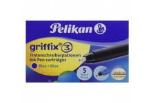 Cartouches d'encre 4001 Pelikan KM5 pour rollers Pelikan - Ideal pour Griffix, Pelikano, Twist, Th.ink, Grand prix,...