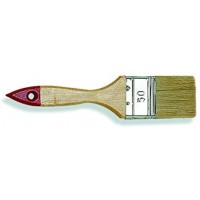 Color Expert 81265010 Pinceau qualite professionnelle Manche bois verni Bout Rouge 50 mm