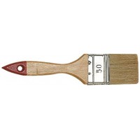 Color Expert 81267510 Pinceau qualite professionnelle Manche bois verni Bout Rouge 75 mm