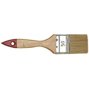 Color Expert 81267510 Pinceau qualite professionnelle Manche bois verni Bout Rouge 75 mm