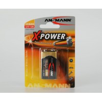 ANSMANN Batterie 5015643 X-Power Super Alkaline 9V E / 6LF22 / 6AM6 / 1er pack