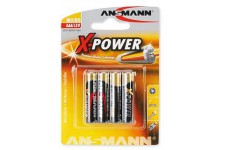 ANSMANN 5015653 X-Power super piles alcalines AAA Longlife (Paquet de 4)